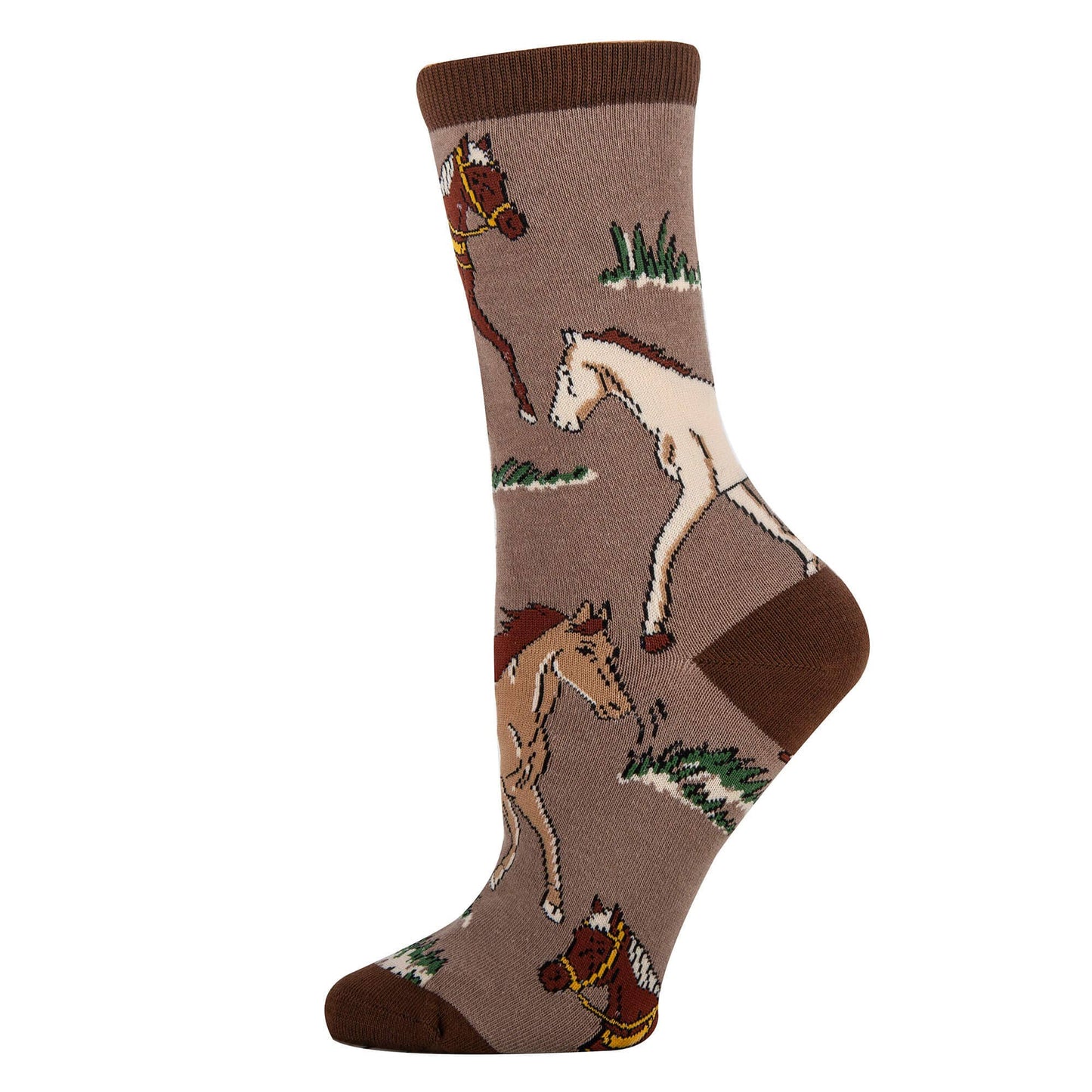 Horse Ride | Women's Novelty Cotton Crew Socks