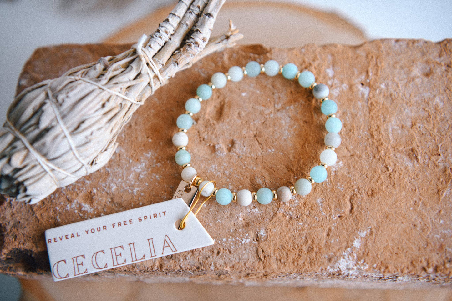 Genuine Gemstone and Gold Spacer Bead Bracelets