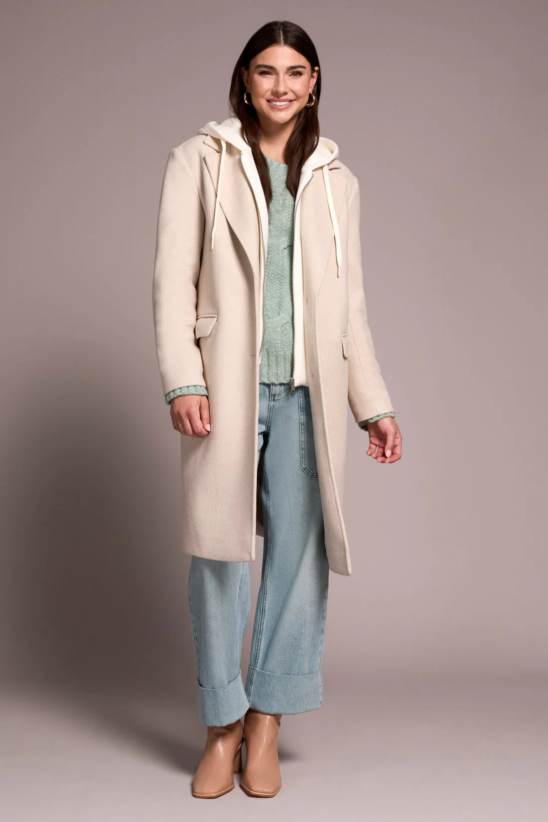 Tribal Hooded Trench Coat