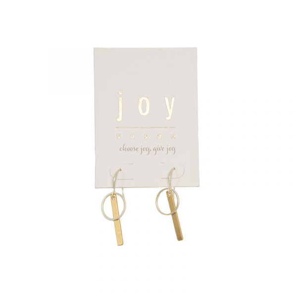 Joy Susan Circle & Bar Earrings