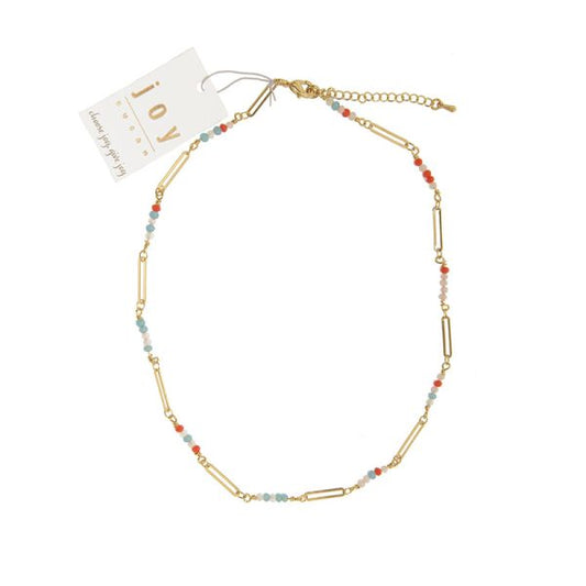 Joy Susan Turquoise & Coral necklace