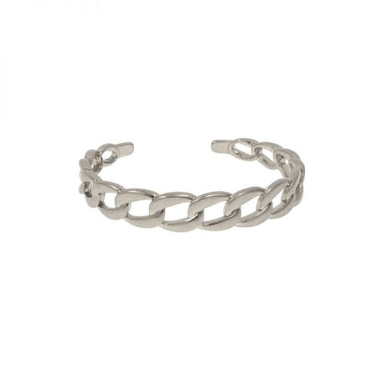 Joy Susan Silver Oval Link Bangle