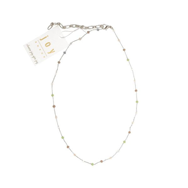 Joy Susan Silver Beaded Necklace