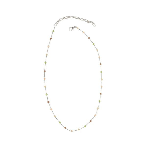 Joy Susan Silver Beaded Necklace