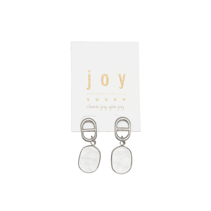 Joy Susan Clear Quartz Dangle Earrings