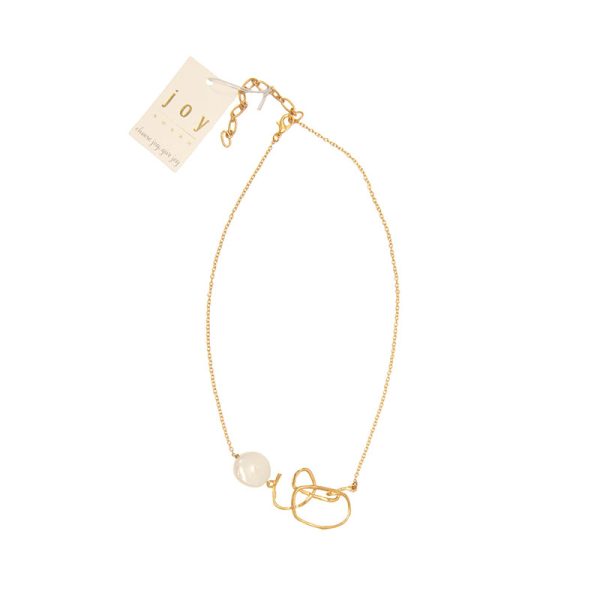 Joy Susan 3 Hammered Pendant Pearl Necklace