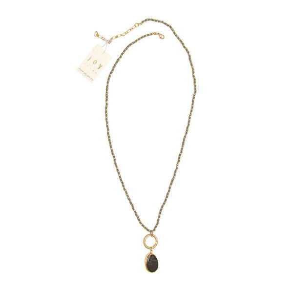 Joy Susan Dragon Vein Agate Necklace