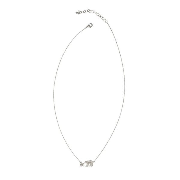 Joy Susan Silver Mama & Baby Bear Necklace