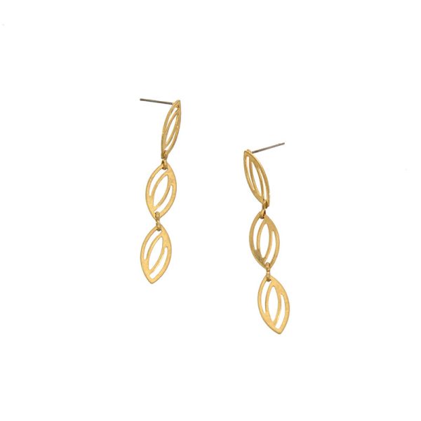 Joy Susan Geo Oval Drop Post Earrings