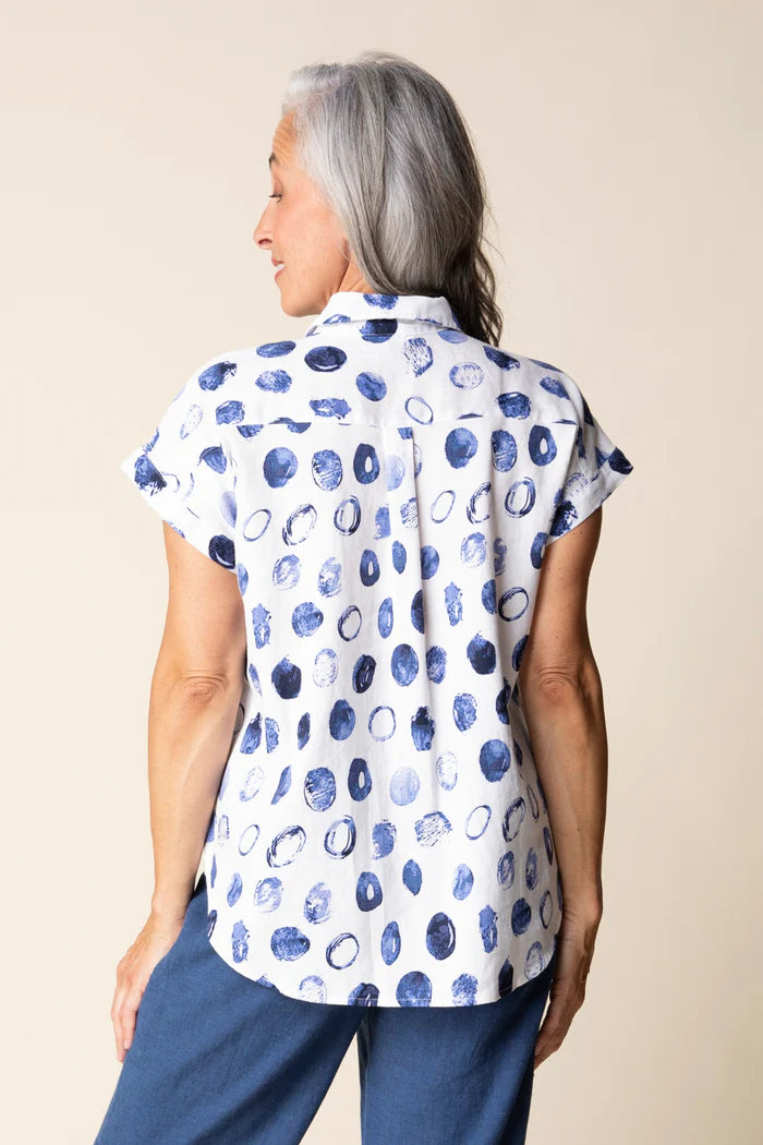 Habitat Linen Dot Cabana Shirt