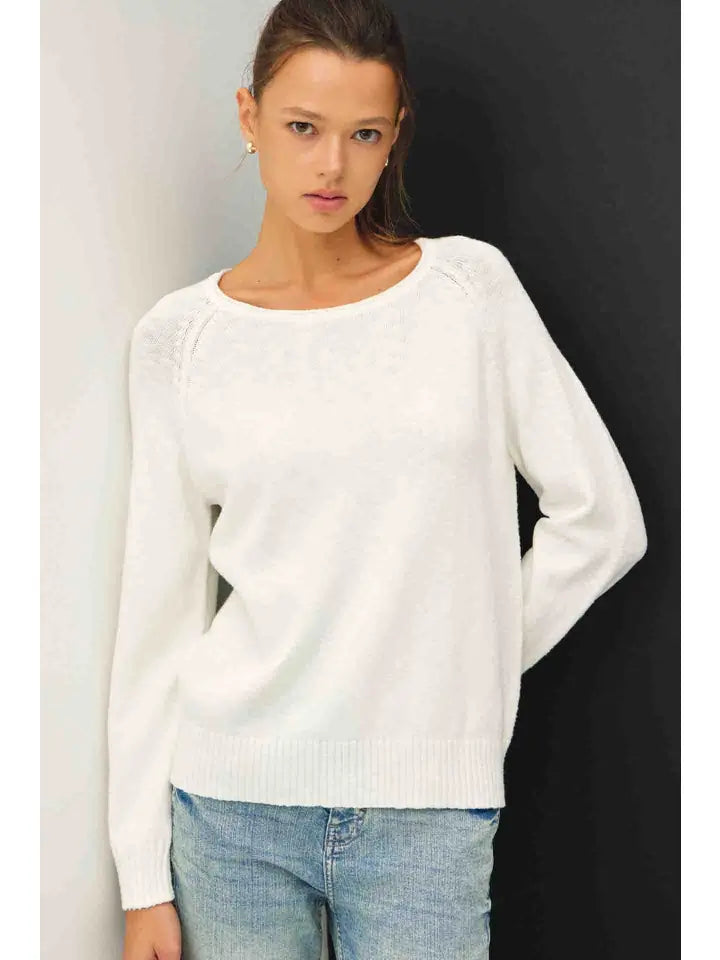 Be Cool Classic Slub Long Sleeve Sweater