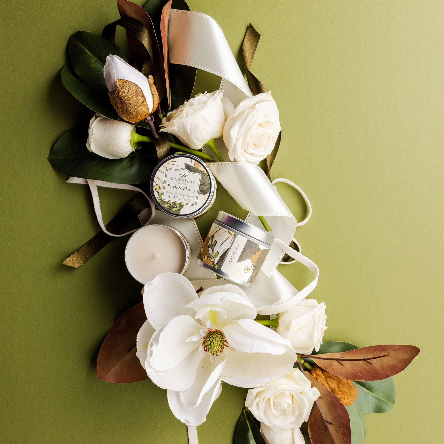 Birch & Bloom Tin Candle