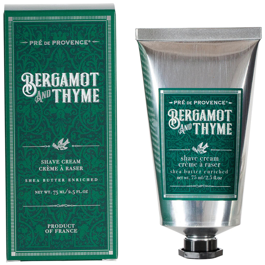 European Soaps Men's Bergamot & Thyme Shave Cream