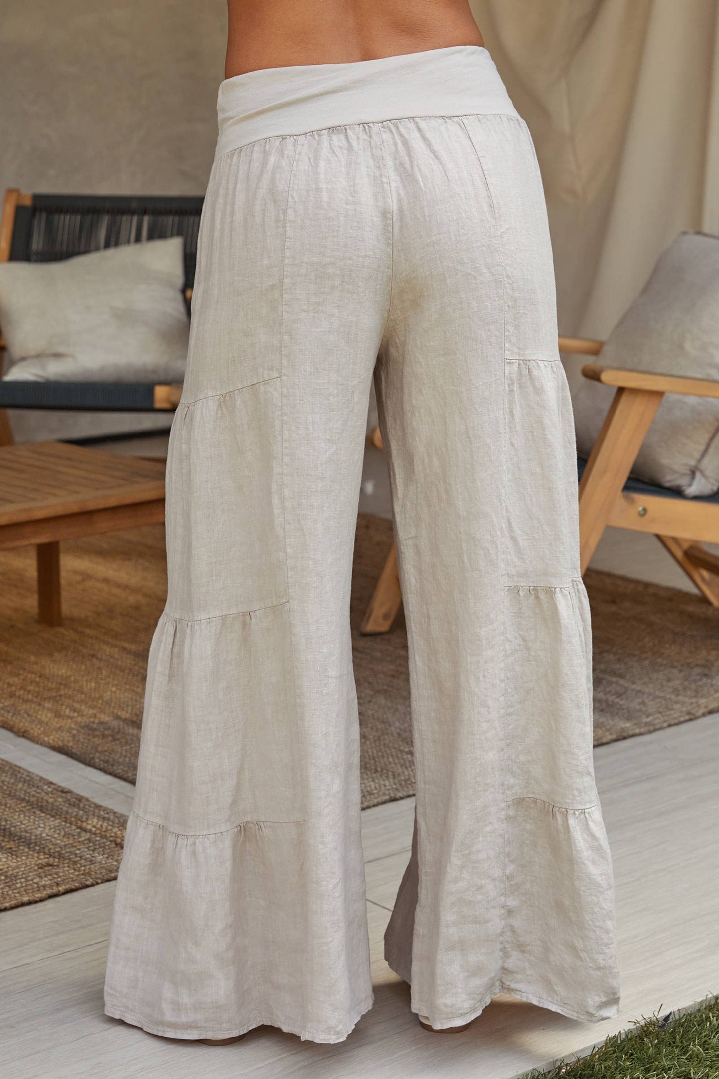 Milio Milano Tiered Palazzo Pant, 2 colors