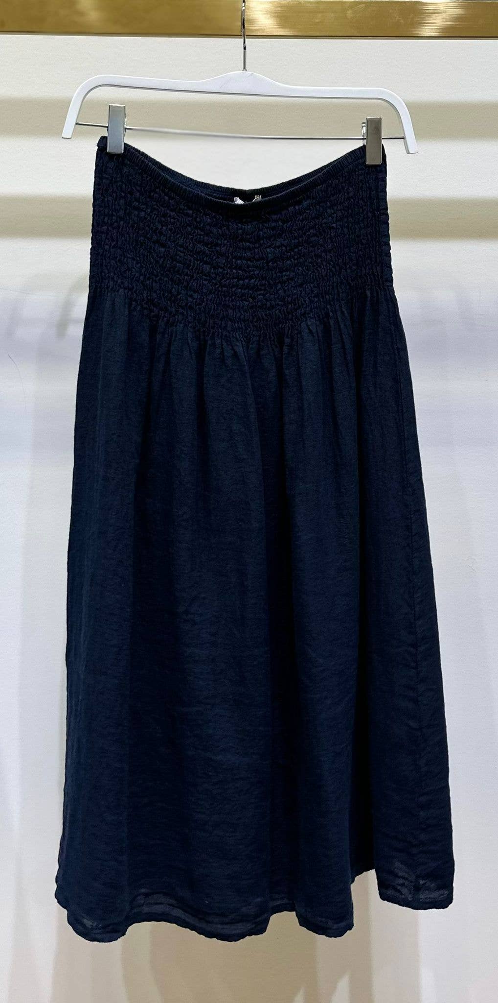 Milio Milano Linen A-Line Skirt