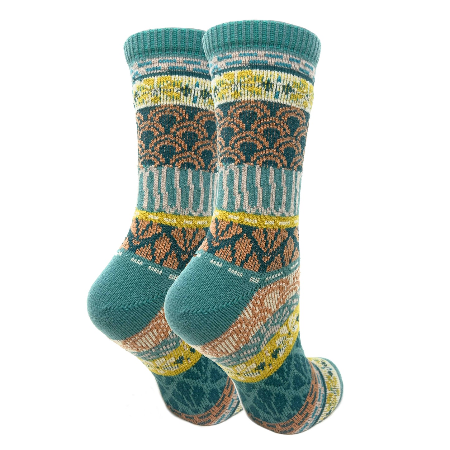 Olivia | Women's Fuzzy Warm Pattern Crew Socks