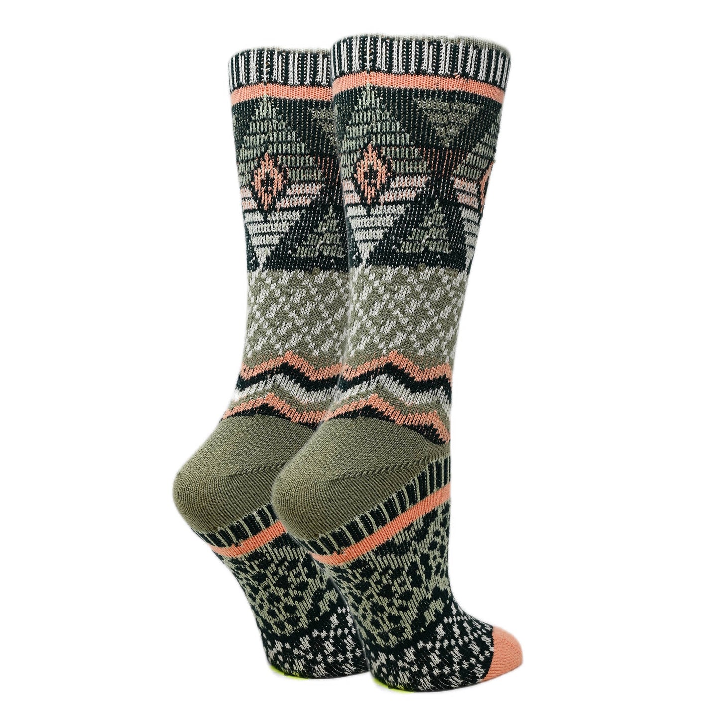 Emma | Women's Pattern Soft Fuzzy Crew Socks