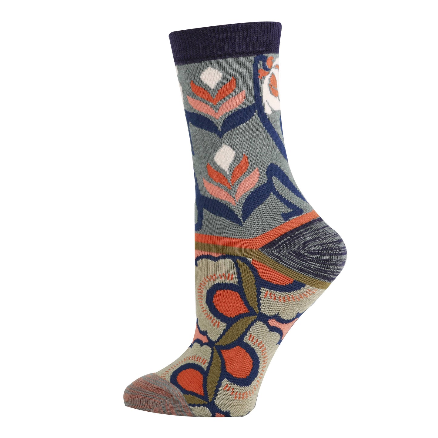 Azalea Breeze | Women's Bamboo Crew Dress Socks