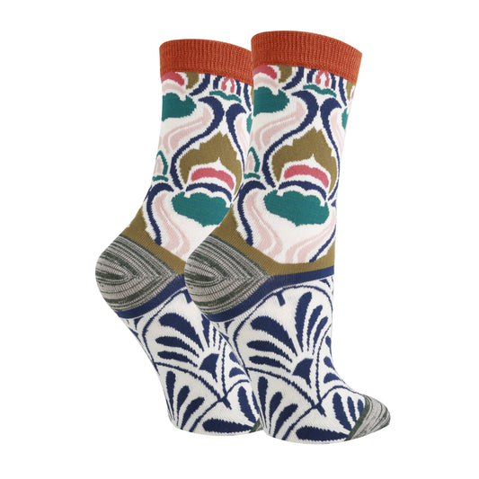 Fleur de Luz | Women's Premium Bamboo Crew Socks