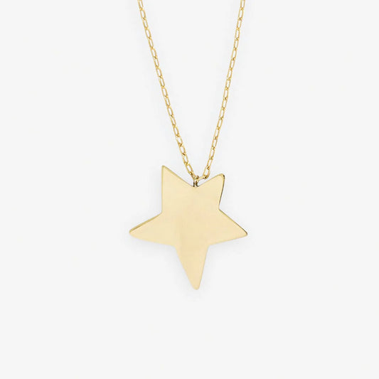 Ink+Alloy Brass Star Necklace