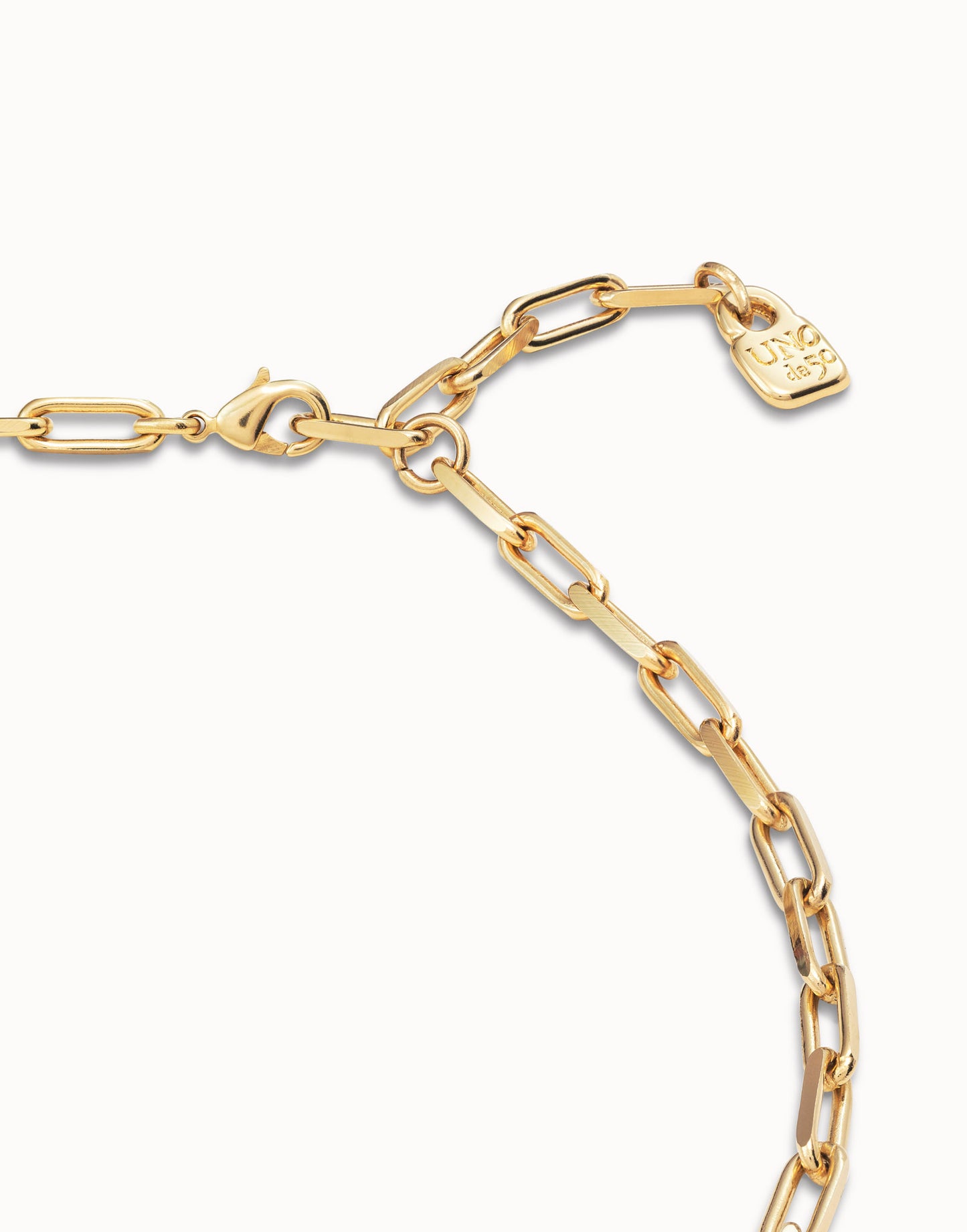 Uno de 50 18K Gold Plated Chain