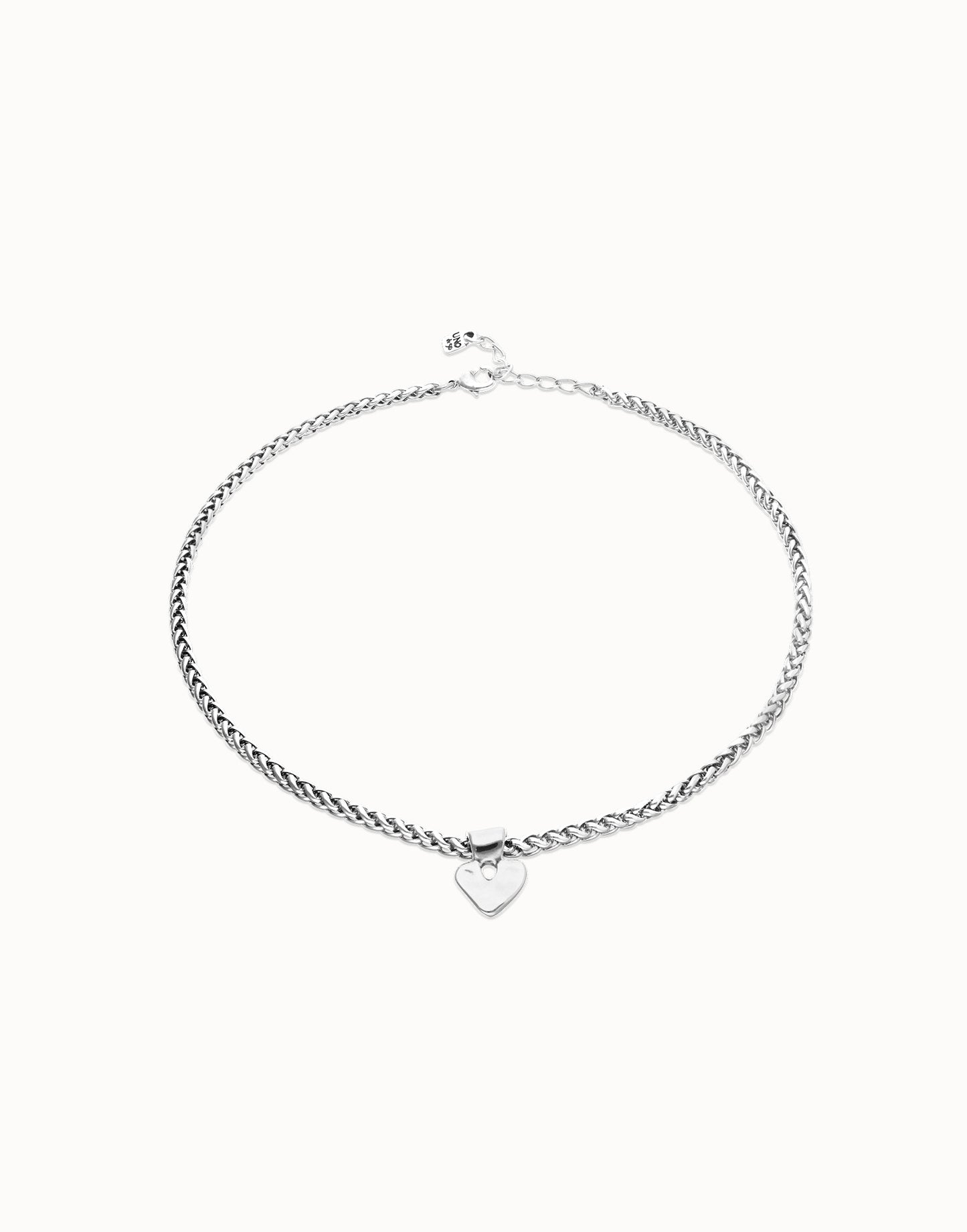 Uno de 50 Palpito Heart Silver Necklace