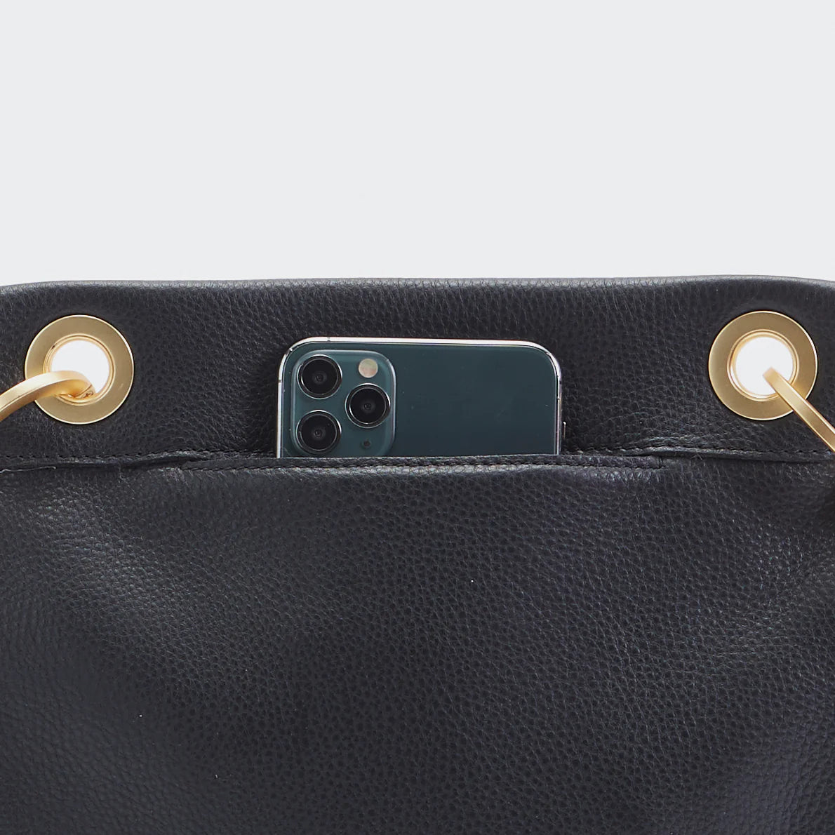 Hammitt Tony Med Black with Gold Handbag