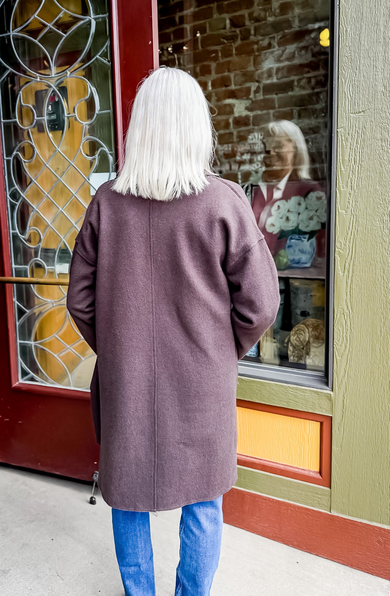 Olivia by Habitat Boiled Wool Town Car Coat