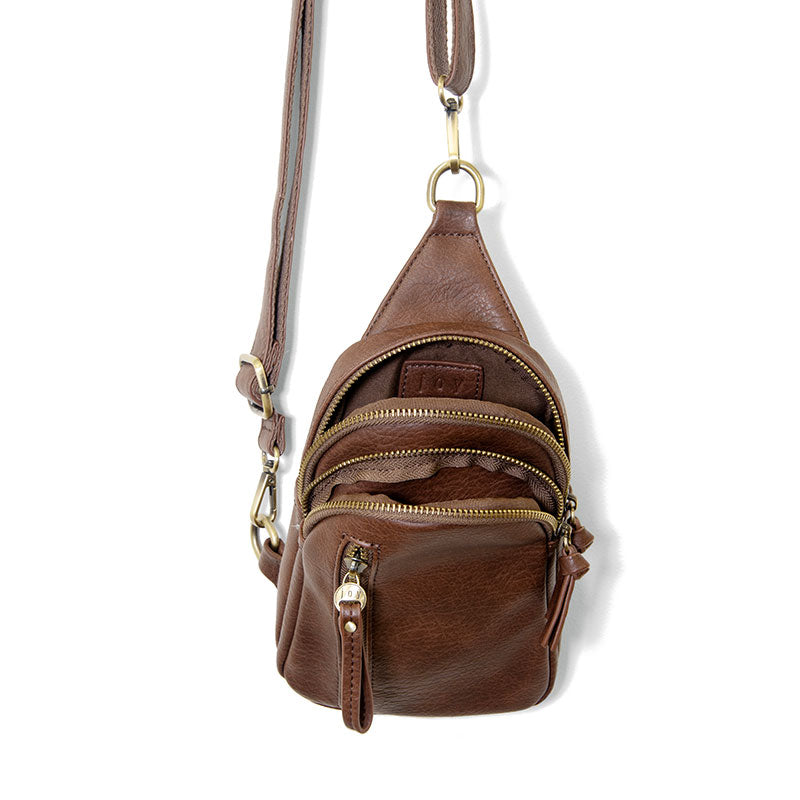 Joy Susan Skyler Sling Bag in Mocha