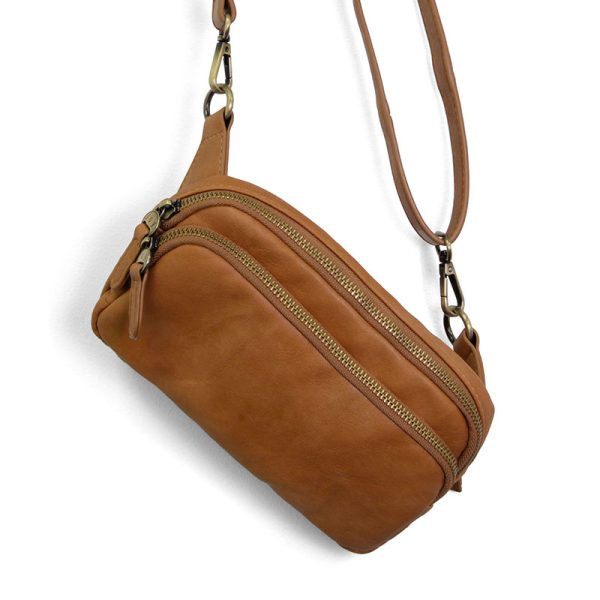 Joy Susan Kylie Double Zip Sling/Belt Bag