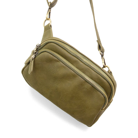 Joy Susan Kylie Double Zip Sling/Belt Bag