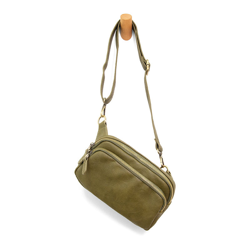 Joy Susan Kylie Double Zip Sling/Belt Bag