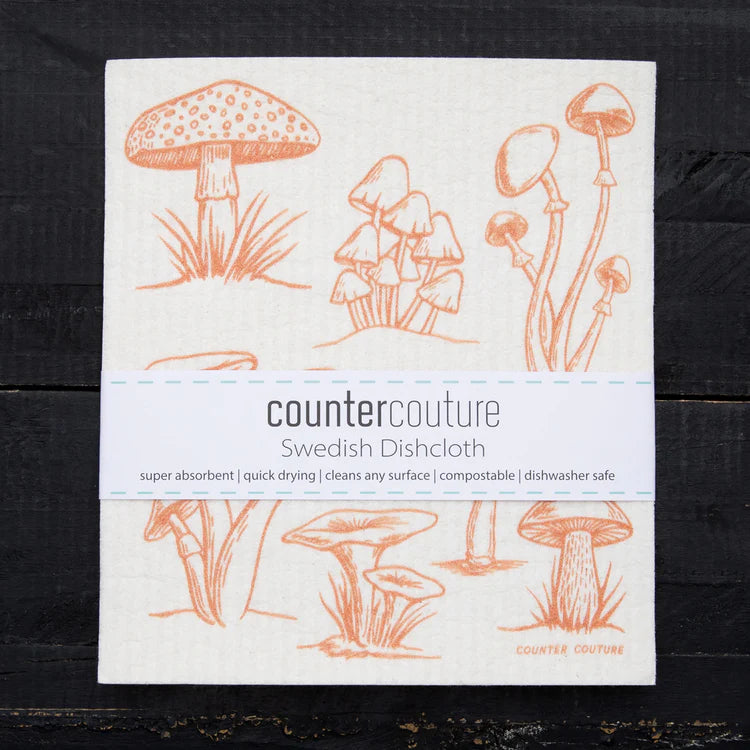 Mushroom Swedish Dishcloth