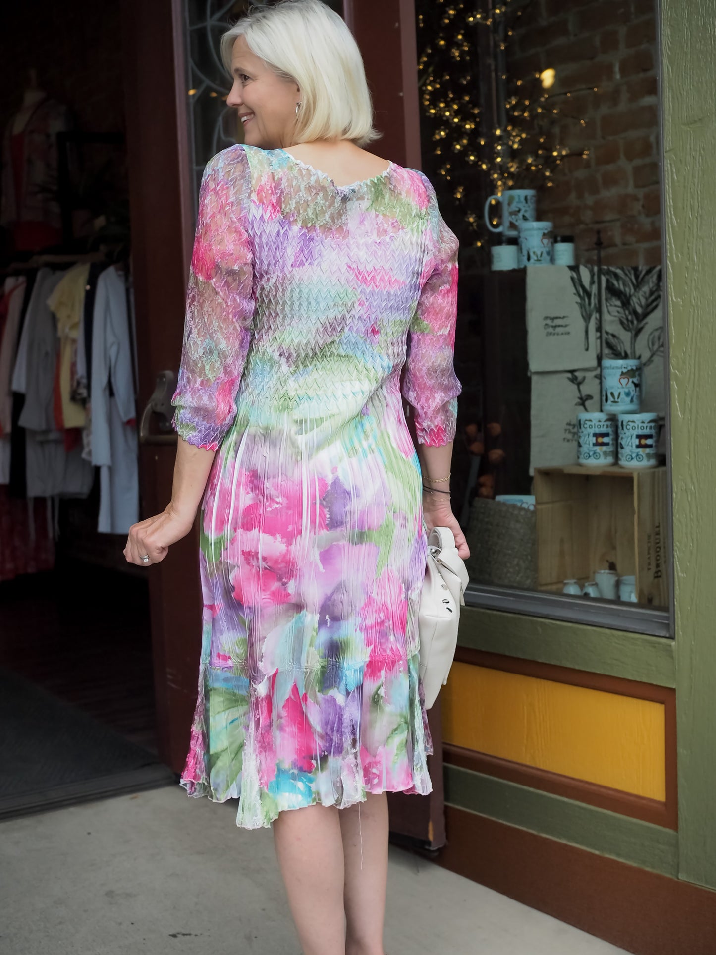 Komarov Illusion Lace Dress