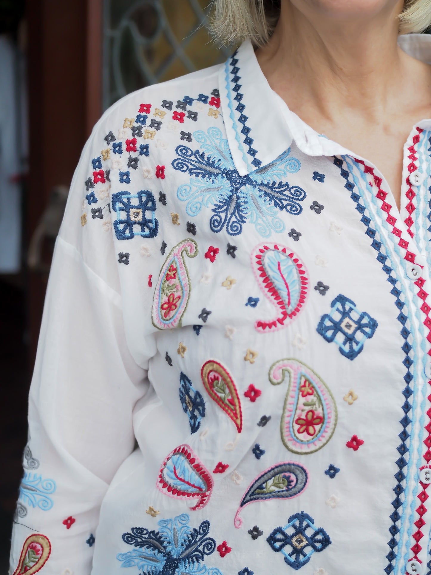Johnny Was Susie Slim Audrey Shirt
