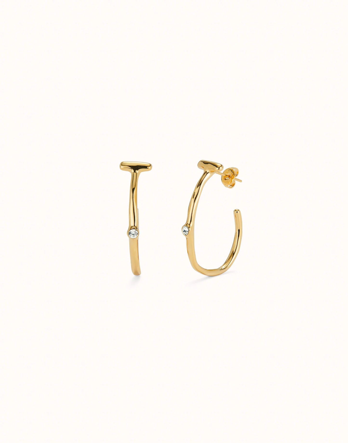 Uno de 50 Be Indomitable Gold Earrings