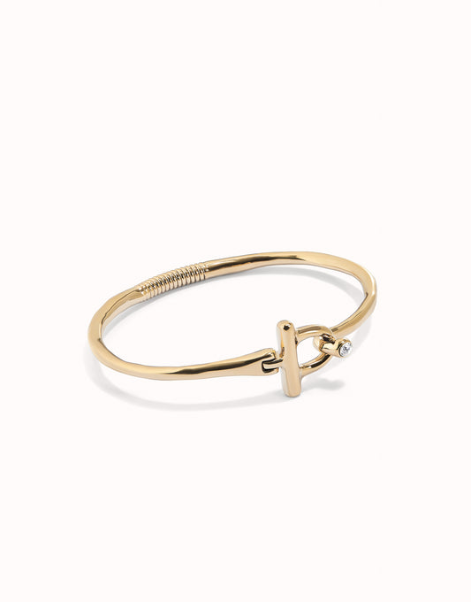 Uno de 50 Be Indomitable Gold Bracelet