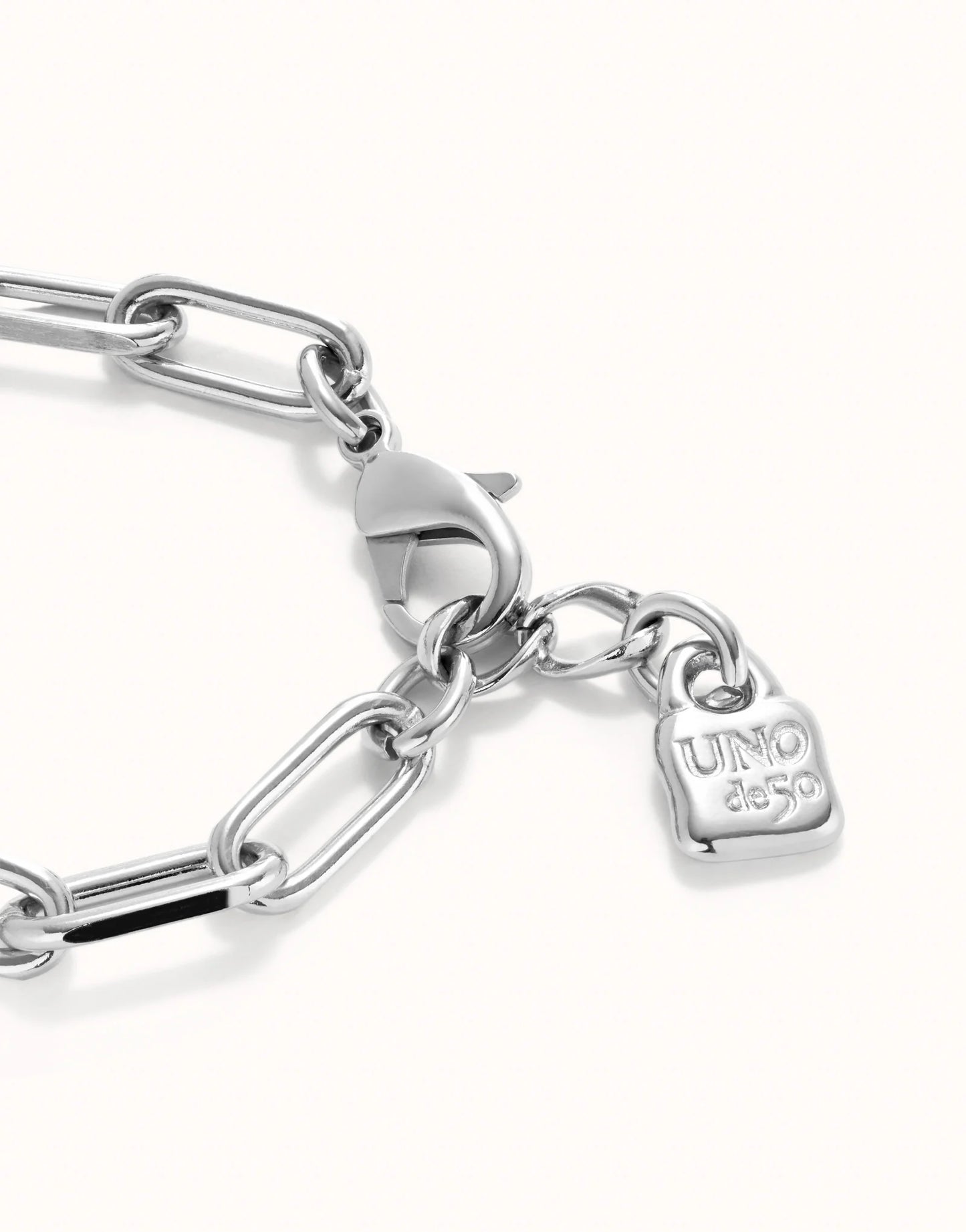 Uno de 50 Be Valient Paperclip Bracelet