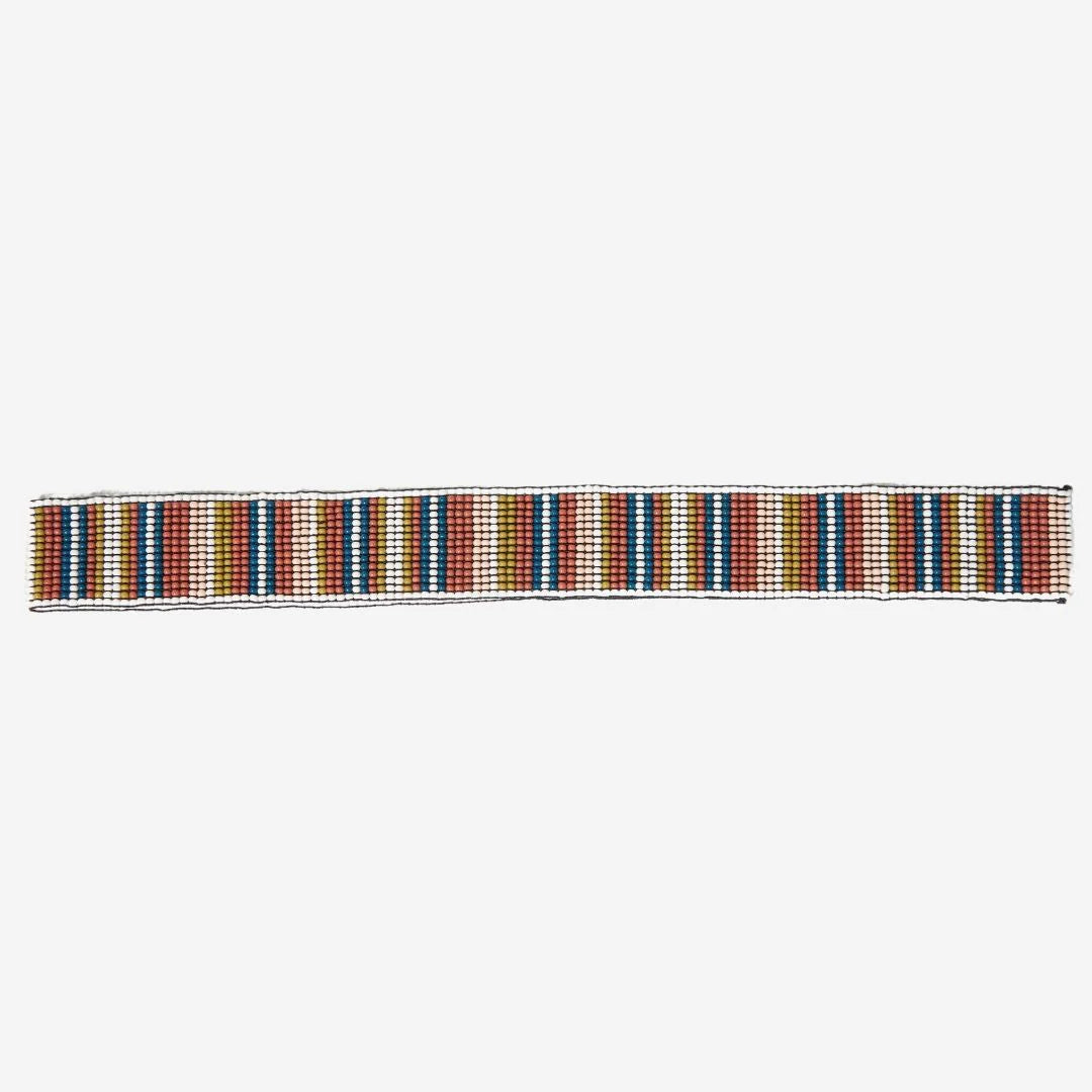 Ryan Color Block Beaded Stretch Hat Band