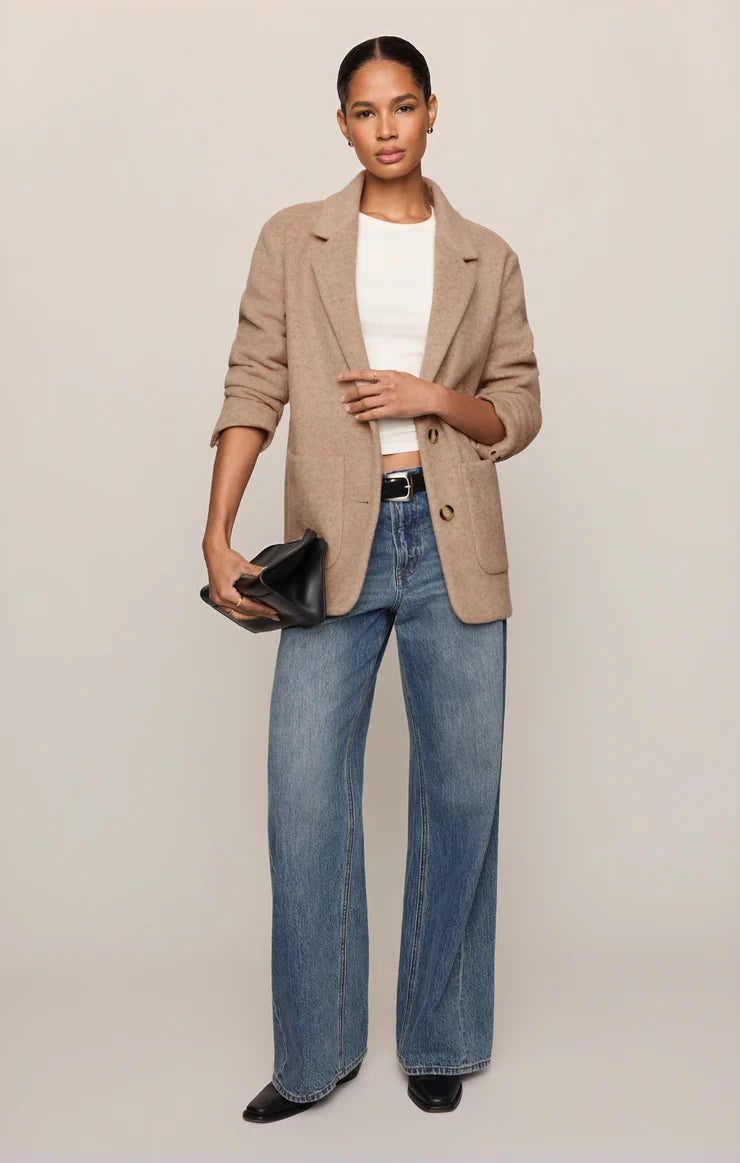 Z Supply Hutton Oversize Camel Blazer