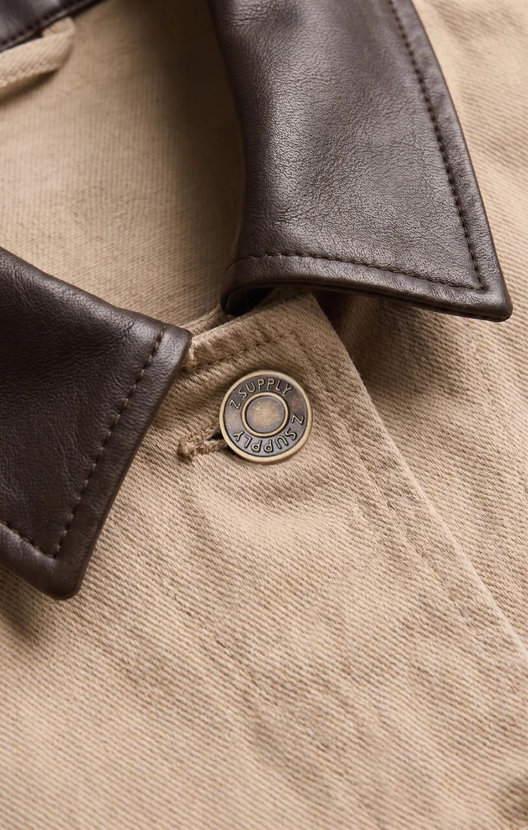Z Supply Ray Cropped Soapstone Chore Jacket
