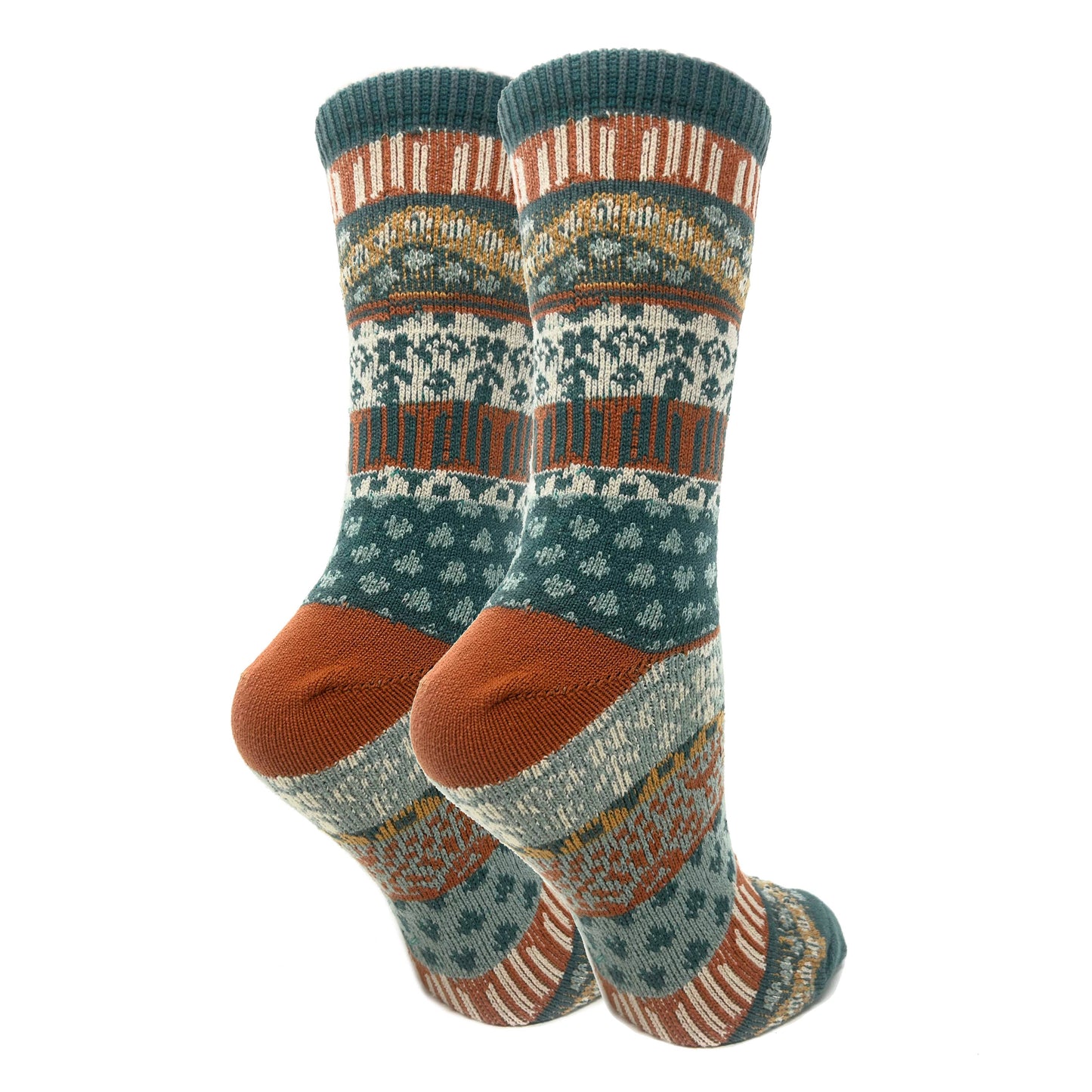 Ellie | Women's Fuzzy Pattern Warm Crew Socks