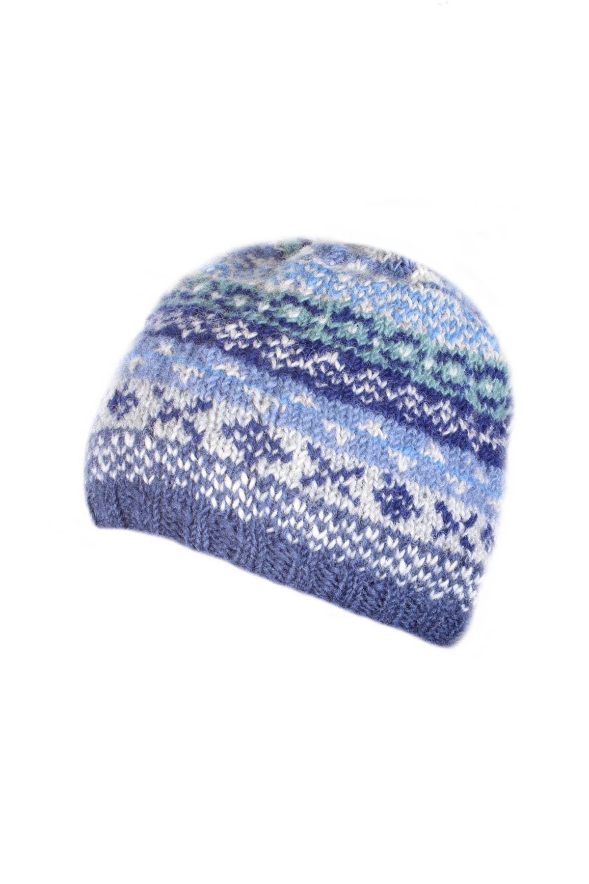 Classic Fairisle Beanie Denim