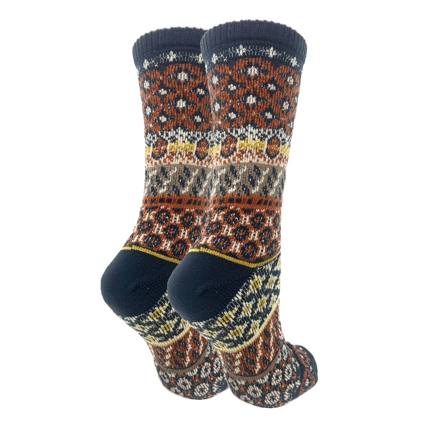 Luna | Women's Fuzzy Fair Isle Knit Socks