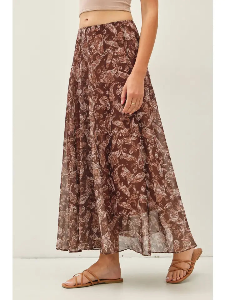 Be Cool Vintage Brown Skirt
