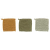 Crochet Pot Holders, 3 colors