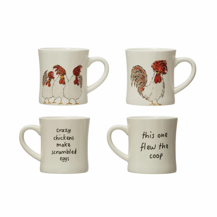 Stoneware Mugs, 2 styles
