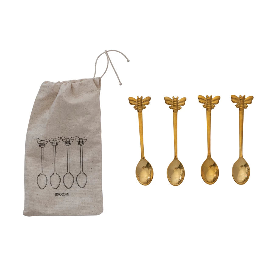 Brass Spoons w/ Bees