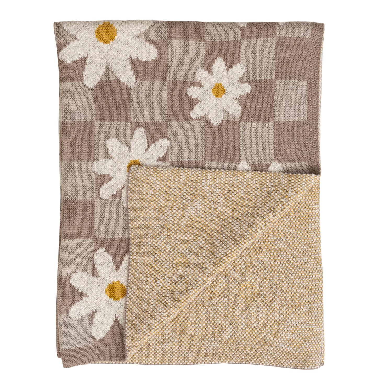 Chenille Daisy Baby Blanket