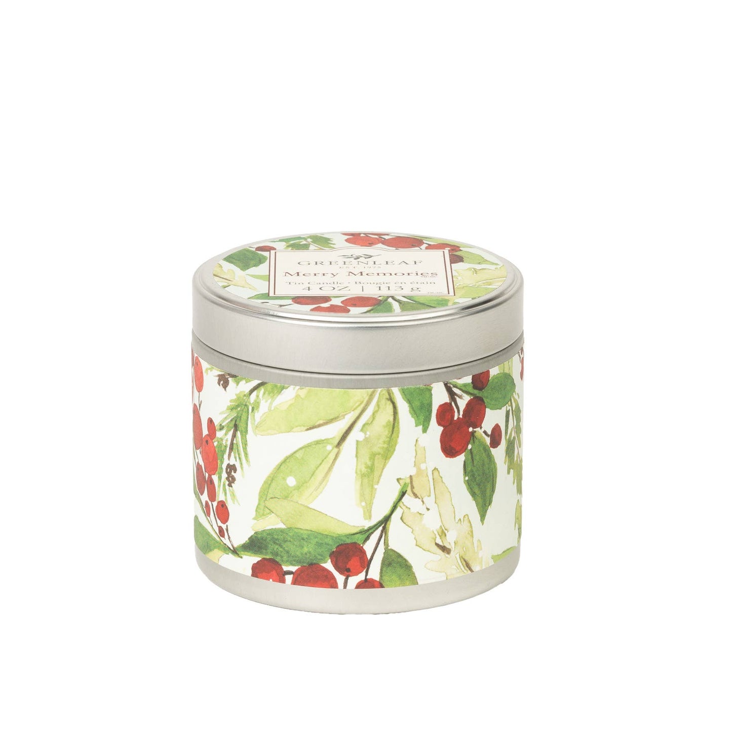 Merry Memories Tin Candle